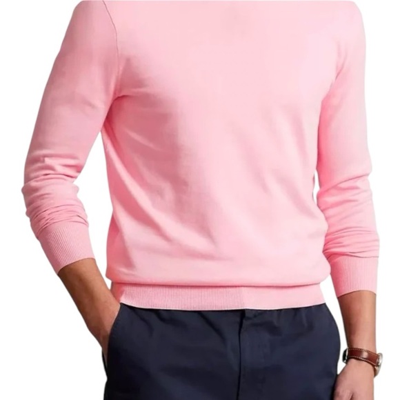 POLO RALPH LAUREN Cashmere Crewneck Pink Sweater Size XL NEW - Picture 10 of 10
